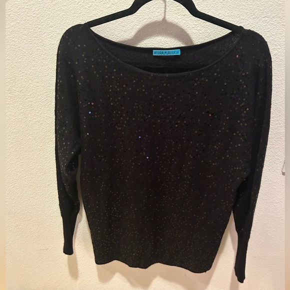 Alice and Olivia sequin wool sweater - Picture 1 of 4